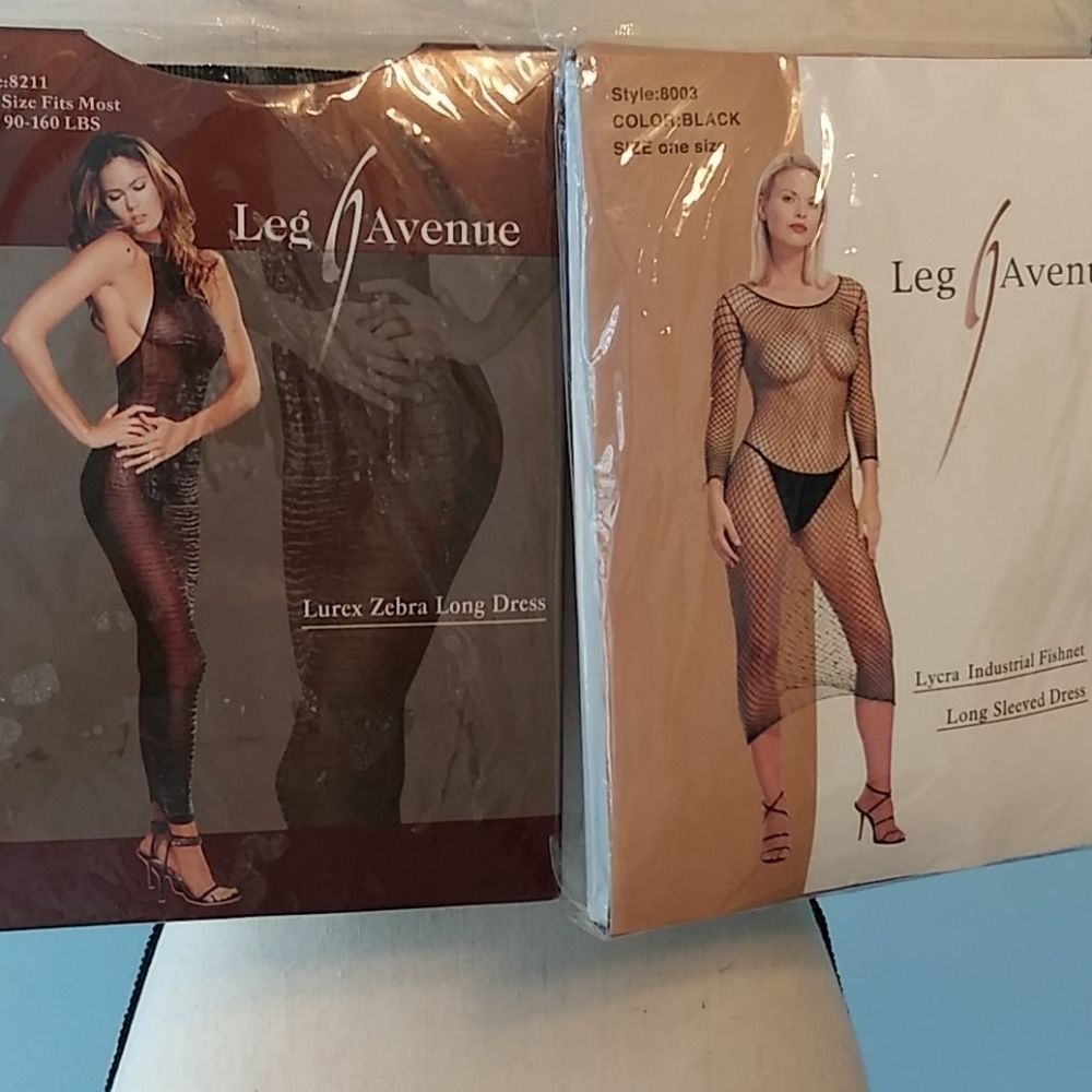 Lingerie bundle 2 long dresses black NWOT leg ave